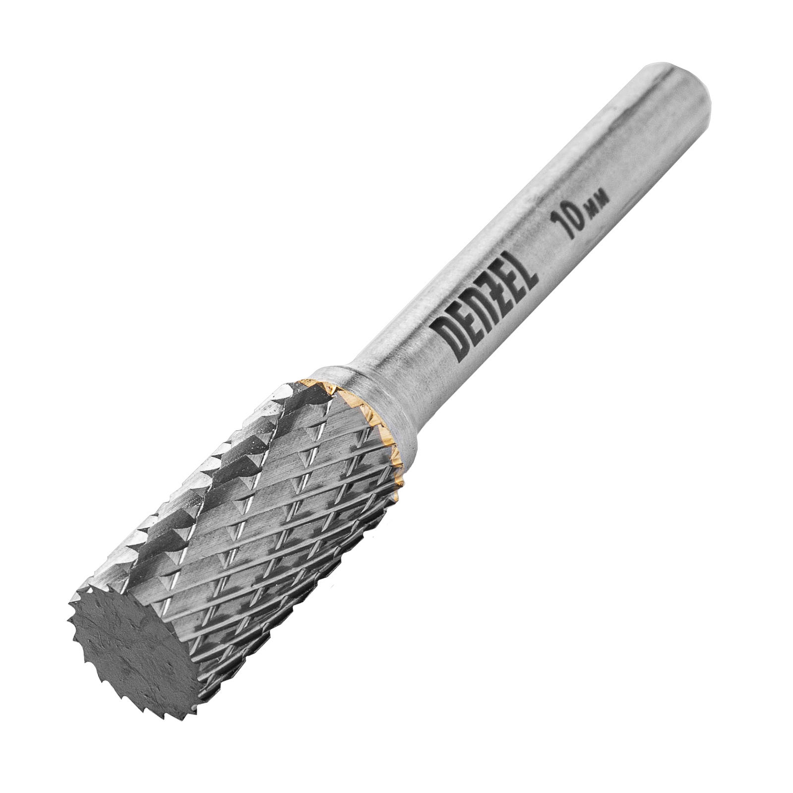 Борфреза по металлу твердосплавная, цилиндрическая, тип-А, 10 мм Denzel (72001)