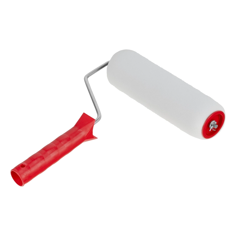 Валик "Поролон", в сборе, 200 мм, D 48 мм, D ручки 6 мм, крепление шплинтом Сибртех (80143)