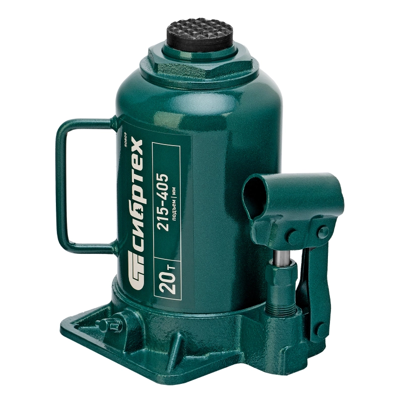 Домкрат гидравлический бутылочный, 20 т, 215-405 мм Сибртех (50809)