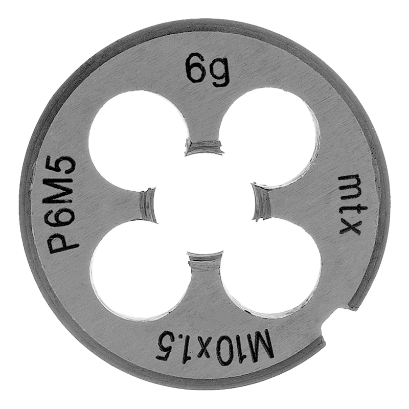 Плашка М10 х 1.5 мм, Р6М5 MTX (770929)