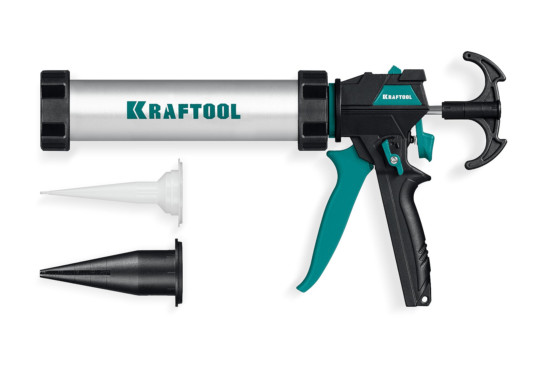 KRAFTOOL ULTRA 310 мл, регулировка силы давления, вариативная антикапельная система, универсальный закрытый пистолет для герметика (06677-31)