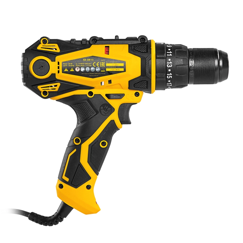 Дрель-шуруповерт сетевая ударная ISD-300-13 Denzel (26211)