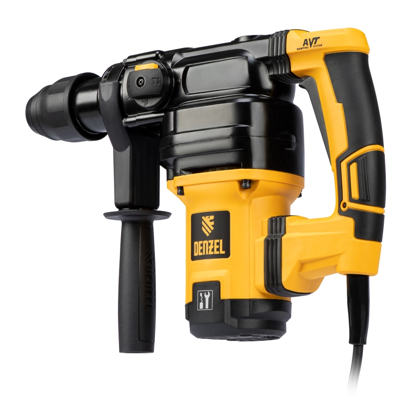 Перфоратор электрический RHV-1050-38-max, SDS-max, 1050 Вт, 10 Дж, 2 плюс 1 режим Denzel (26620)