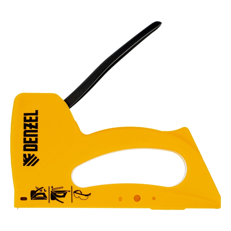 Степлер пластиковый, скобы в комплекте, тип 53, 6-10 мм Denzel (40221)