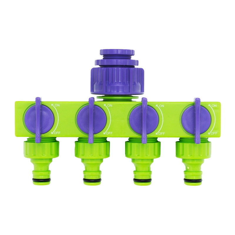 Разветвитель четырехканальный 1/2-3/4, регулируемый Palisad (66425)