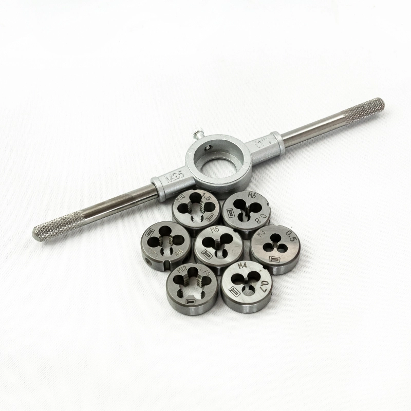 Набор плашек М3-М12, 8 предметов Сибртех (77309)