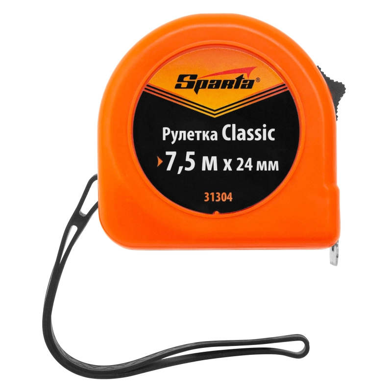 Рулетка Classic,7,5 м х 24 мм,пластиковый корпус Sparta (31304)