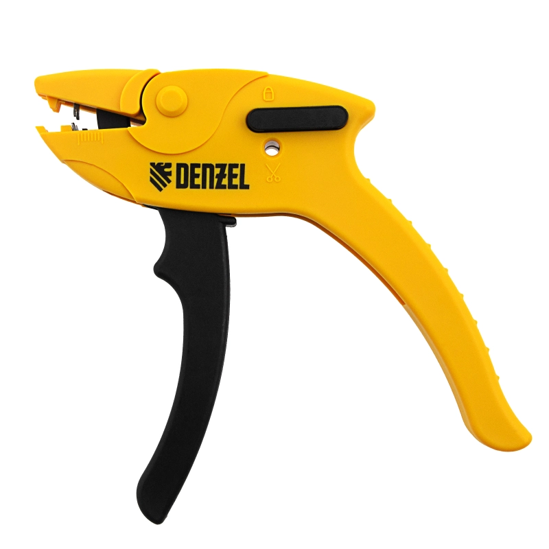 Щипцы для зачистки электропроводов, сечением 0,2-6 мм2, функция обрезания проводов Denzel (17741)