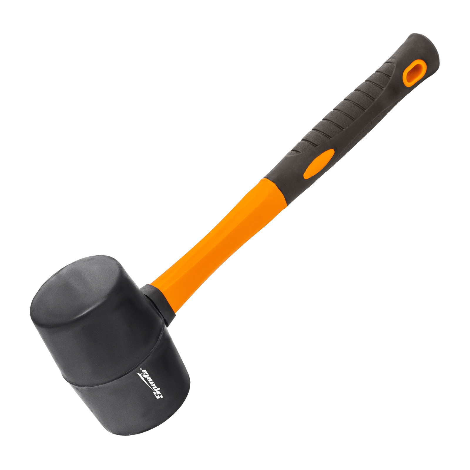 Киянка резиновая, 450 г, черная резина, фибергласовая рукоятка Sparta (11126)