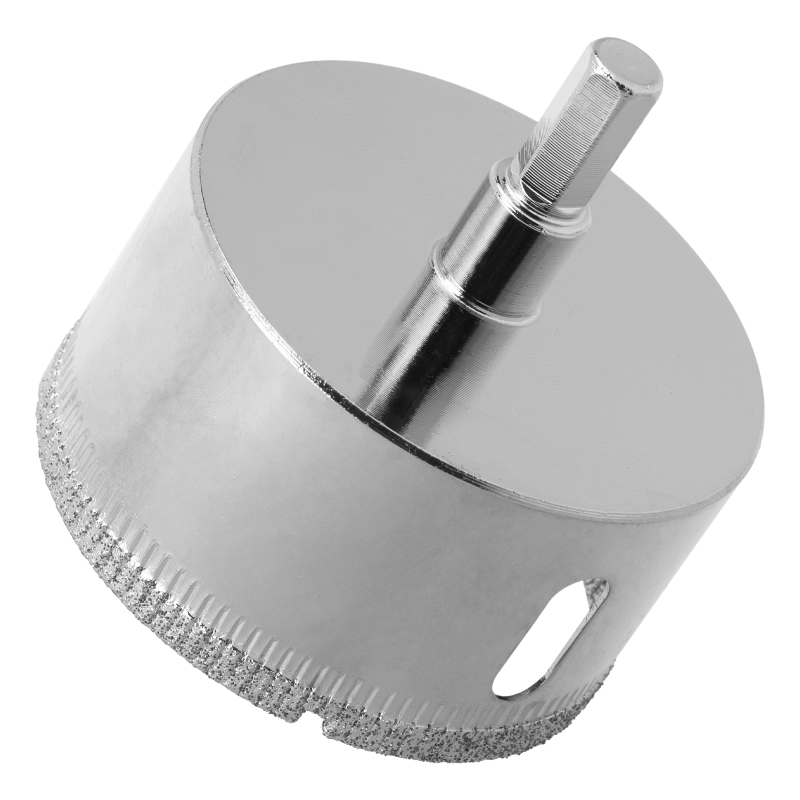 Сверло по керамической плитке и стеклу, 55 х 55 мм, шестигранный хвостовик, с центрующим сверлом Сибртех (72723)