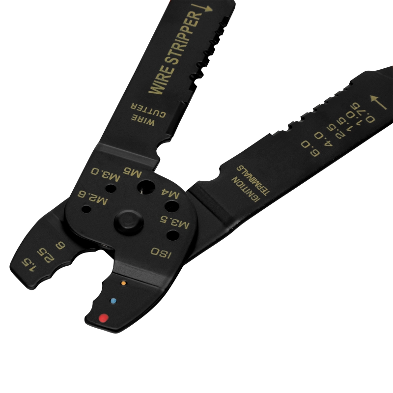 Щипцы, 210 мм, для зачистки электропроводов и обжима контактных кле мм, 1.5-6.5 мм Sparta (177505)