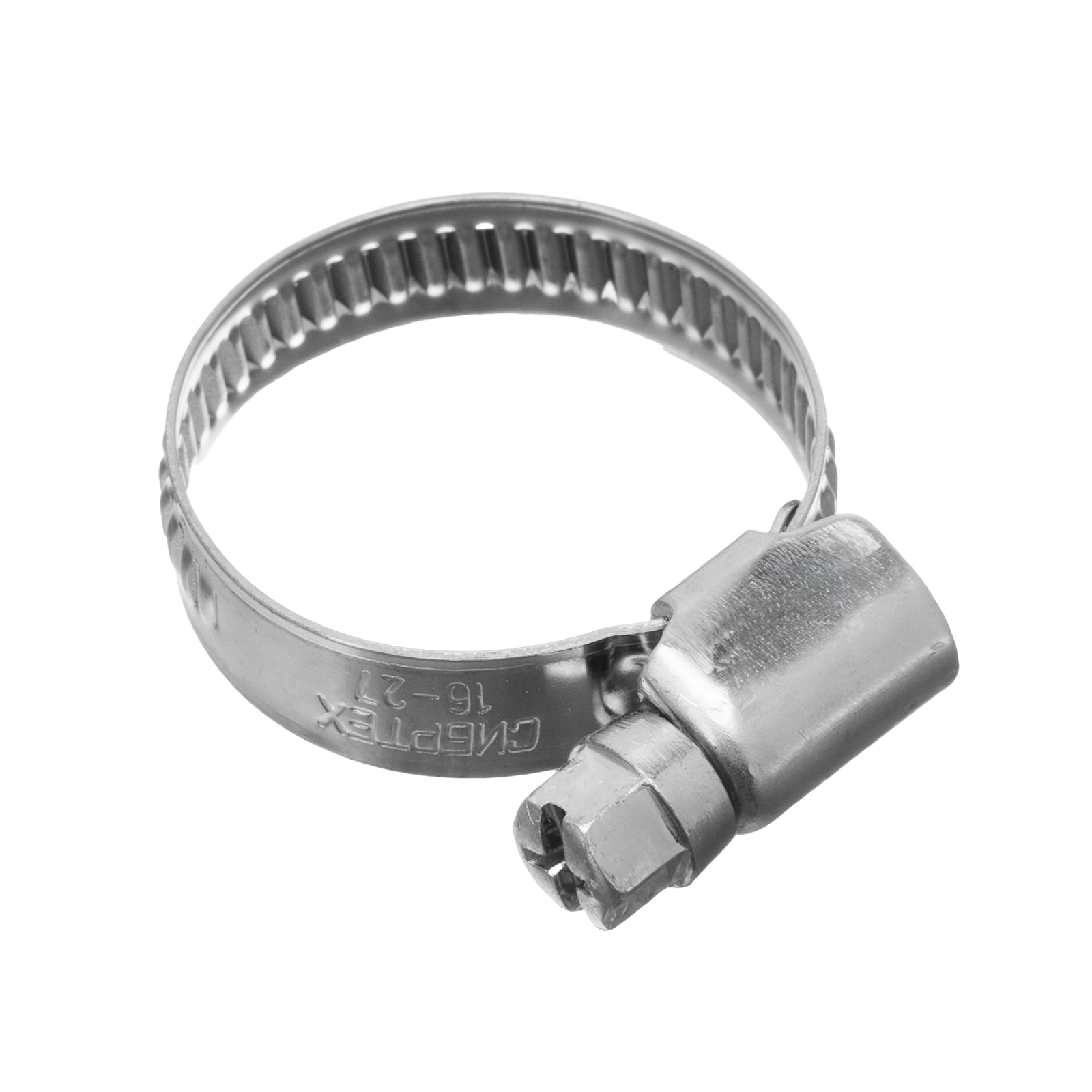 Хомуты нержавеющая сталь, Стандартное болтовое крепление 16-27 мм, 100 штук в упаковке, ширина 9 мм Сибртех (47579)