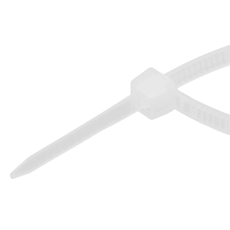 Хомуты, 100 x 2.5 мм, пластиковые, белые, 100 шт Сибртех (45515)