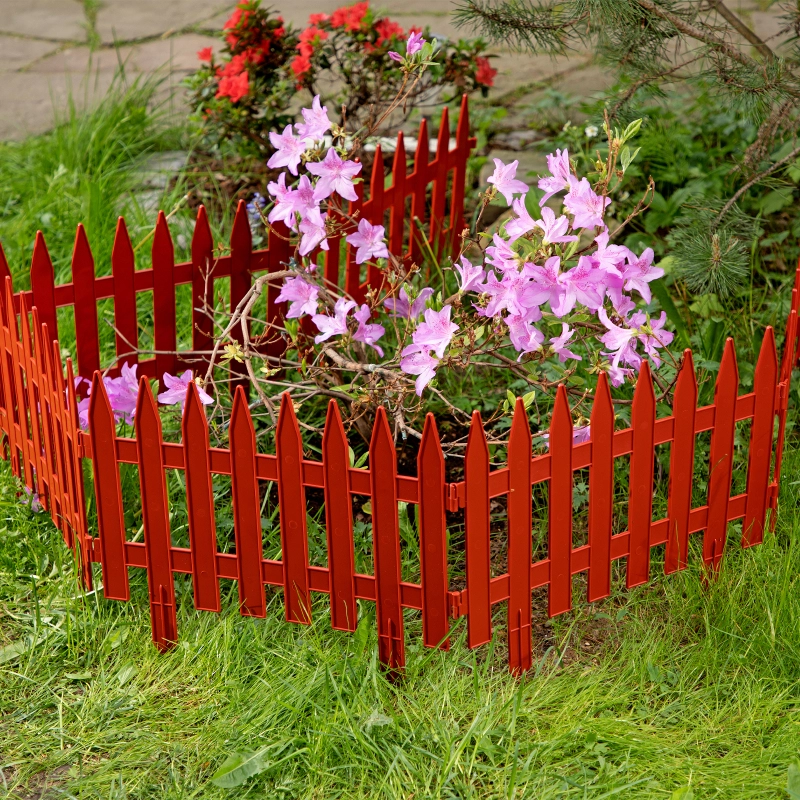 Забор декоративный "Рейка", 28 х 300 см, терракот, Palisad (65007)
