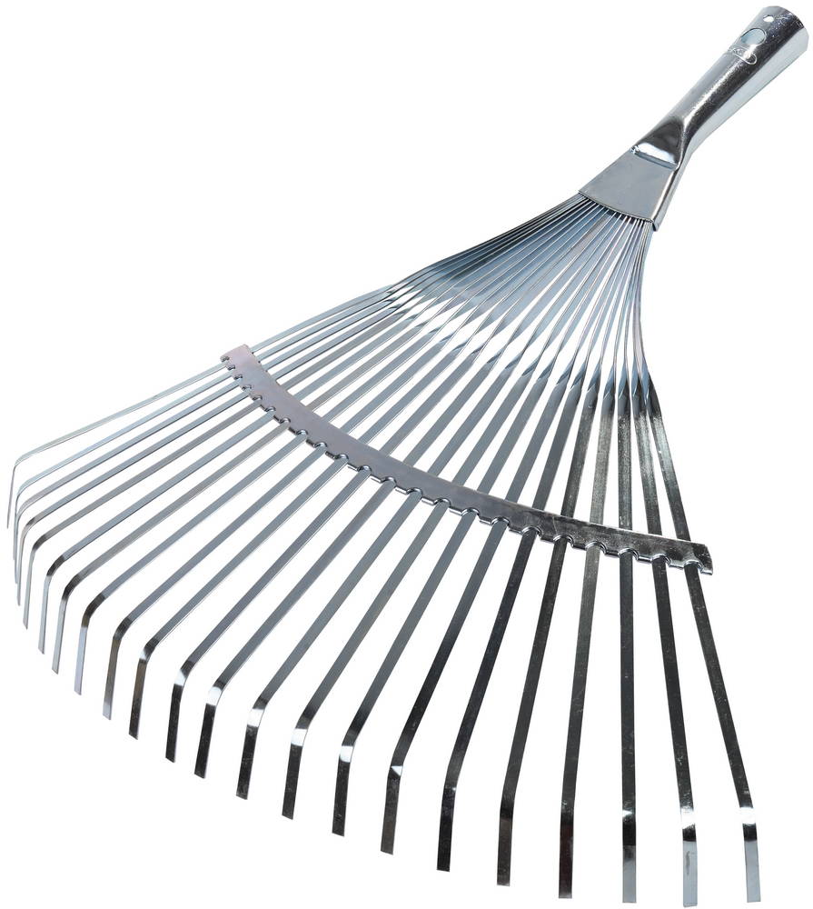 RACO 450 мм, 22 плоских зубца, усиленные, гальваническое покрытие, веерные грабли (4231-53/732)