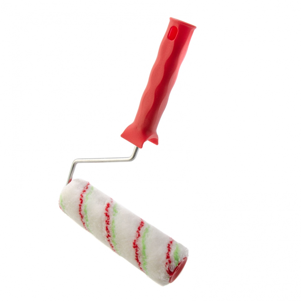 Валик "Эмали" , 180 мм, ворс 12 мм, D - 36 мм, D ручки - 6 мм, полиамид, полиакрил Сибртех (80200)