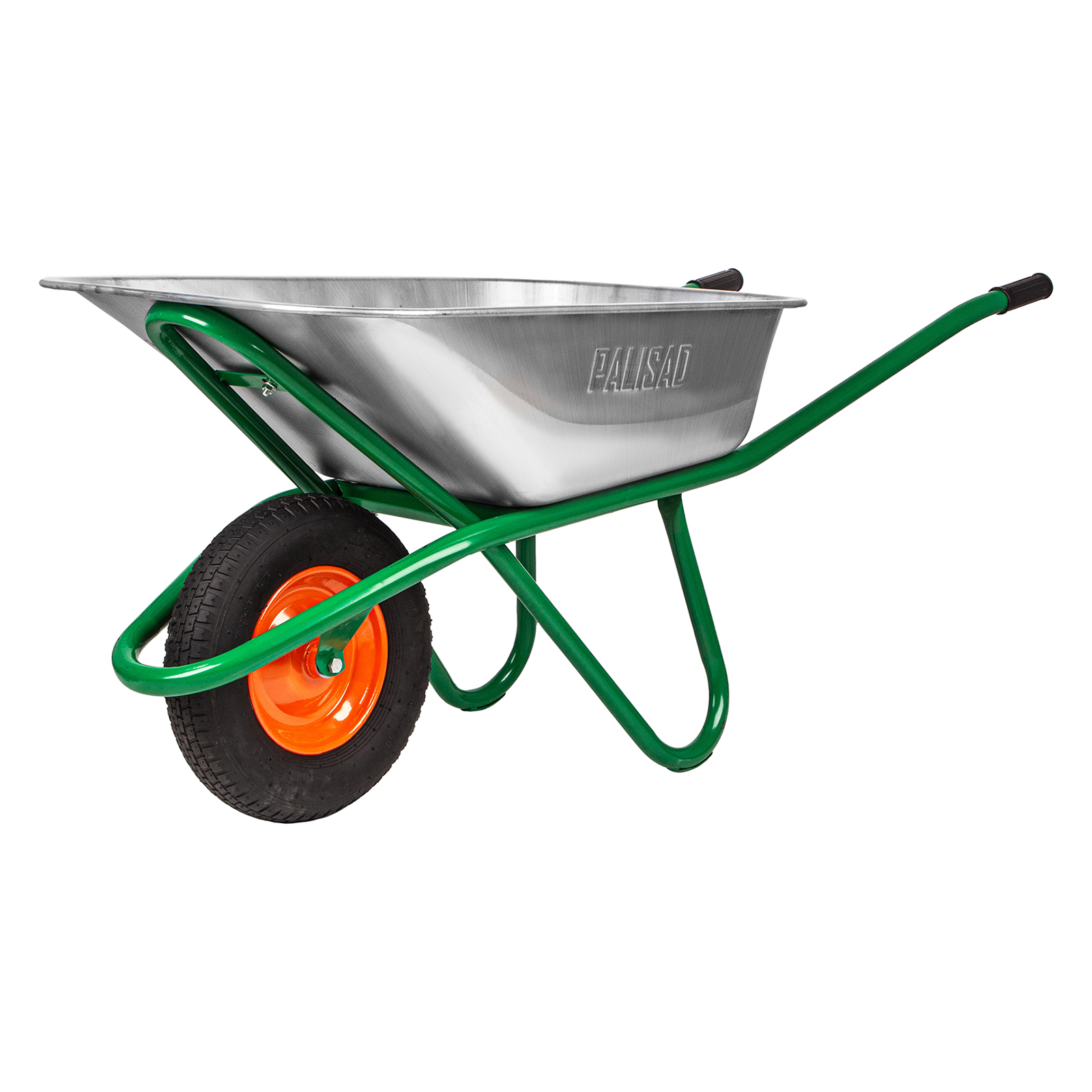 Тачка садово-строительная, усиленная, грузоподъемность 200 кг, объем 90 л Palisad (689850)