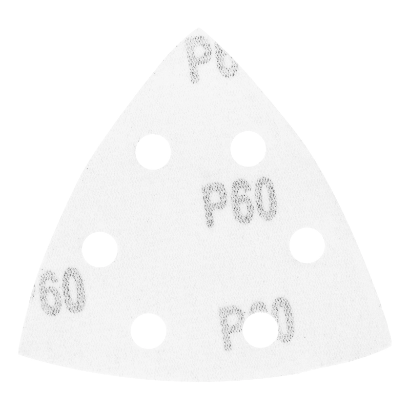 Треугольник абразивный на ворсовой подложке под "липучку", перфорированный, P 60, 93 мм, 5 шт Matrix (73858)