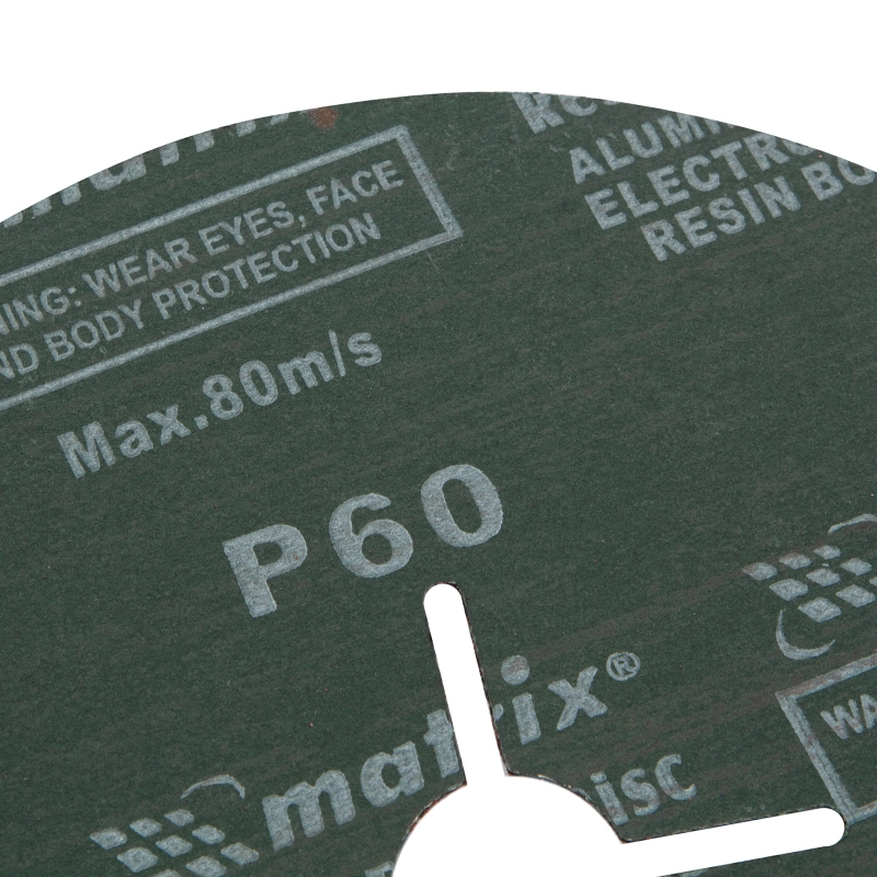 Круги фибровые 5 шт, Р 60, 180 х 22 mm Matrix (73921)