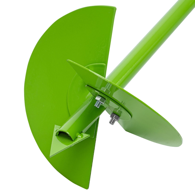 Бур лопастной со сменными ножами, 2110 мм, удлинитель, диаметр 150 мм, 200 мм, Сибртех (64399)