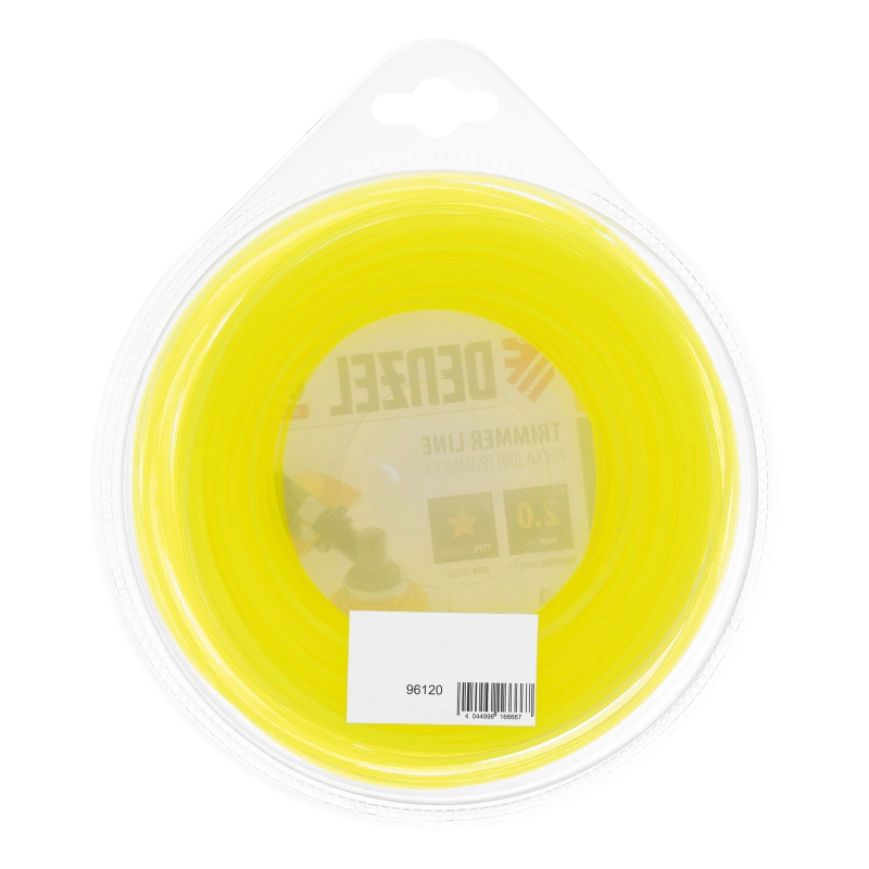 Леска для триммера, звезда 2 мм х 64 м, блистер Flex cord Denzel (96120)