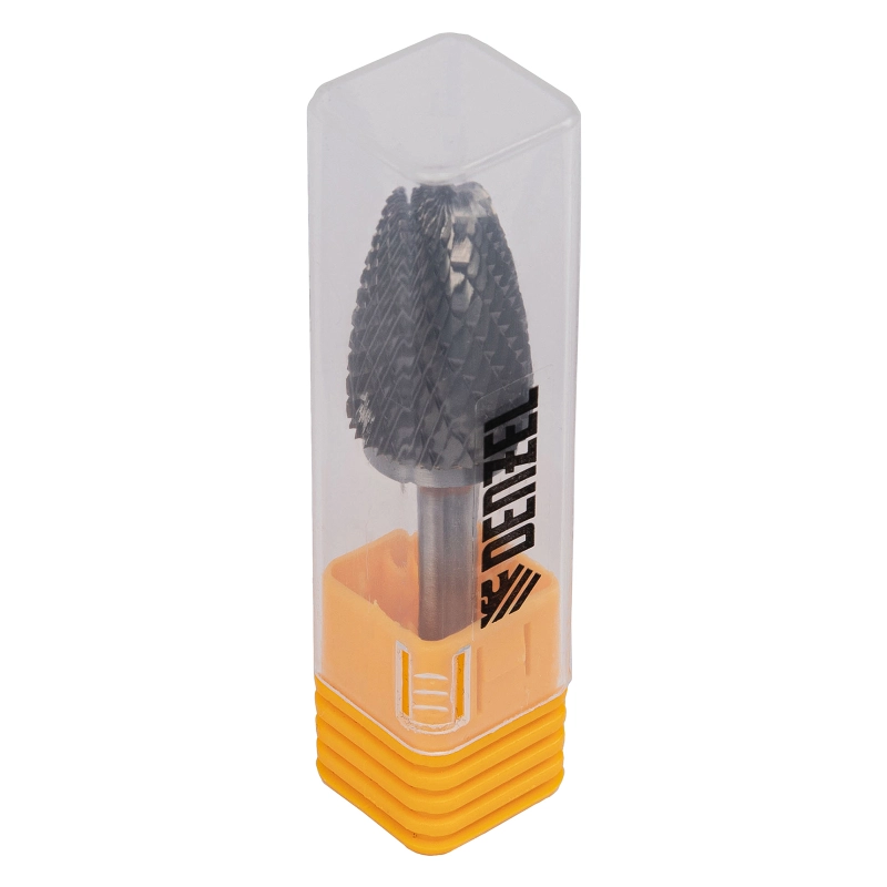 Борфреза по металлу твердосплавная, параболическая, тип-F, 16 мм Denzel (72046)