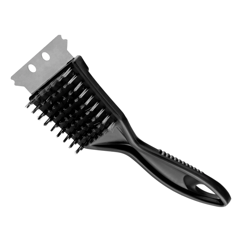 Щетка для чистки гриля 20 см, 2 в 1 (щетка, скребок) Camping Palisad (69650)