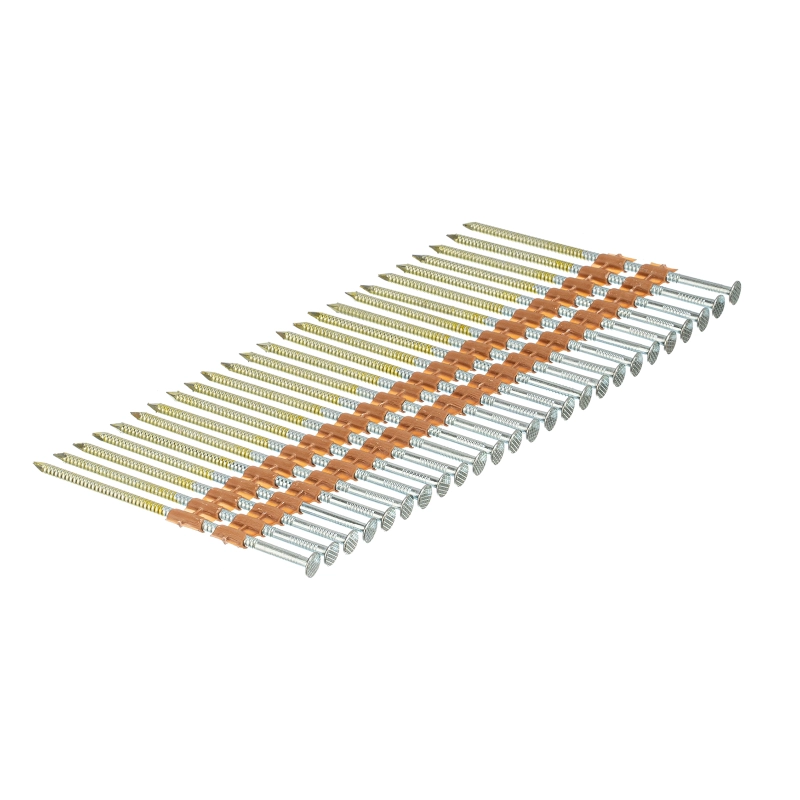 Гвозди для пнев. нейлера (оцинк.) длина - 90 мм, диам. - 3,05 мм, 2000 шт. Denzel (57690)