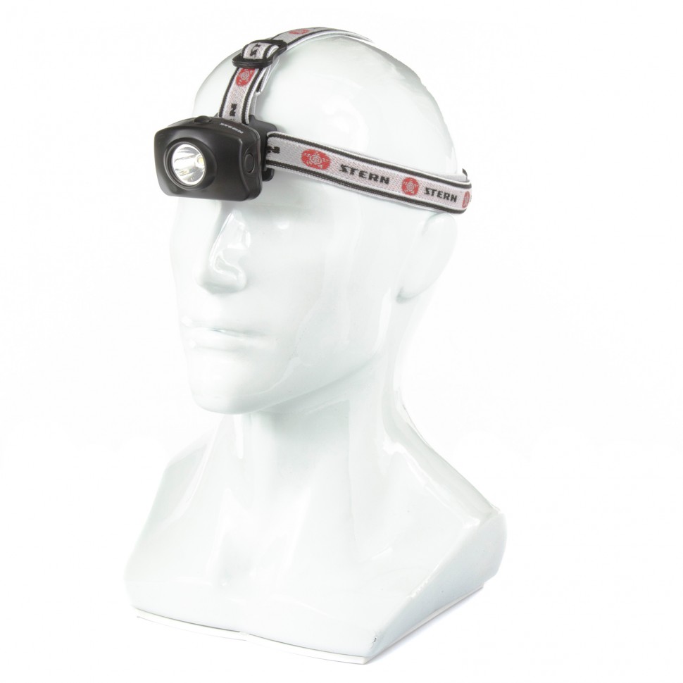Фонарь наголовный, светодиодный, 1 super Led, 3 х ААА Stern (90564)