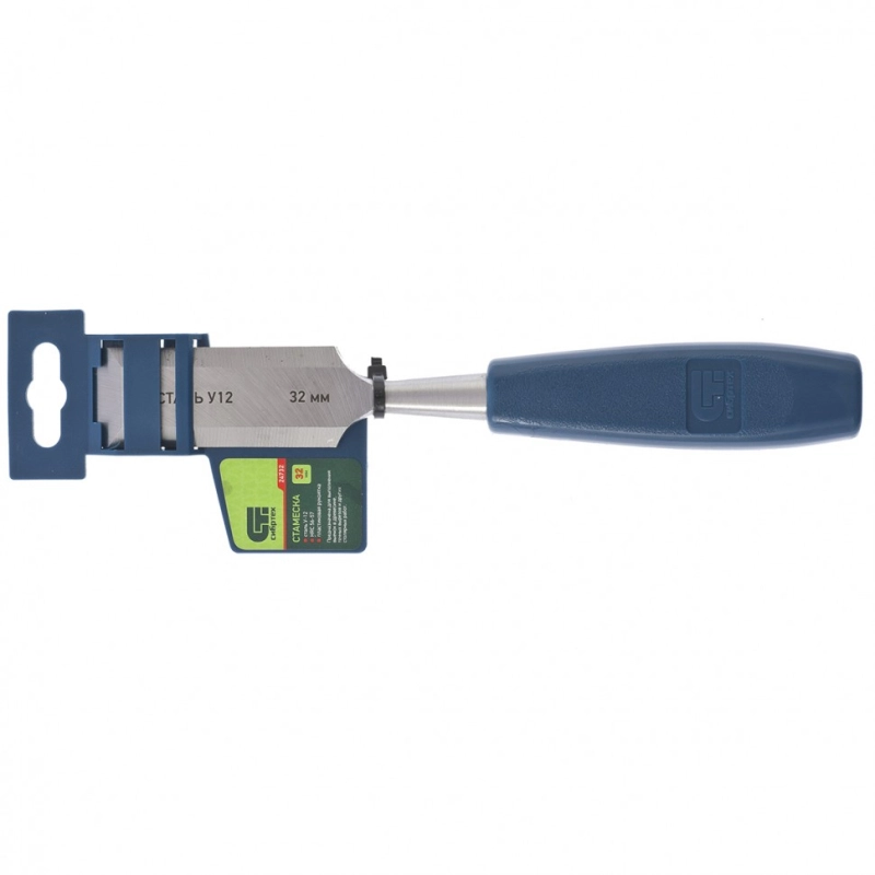 Стамеска, 32 мм, пластиковая рукоятка Сибртех (24732)