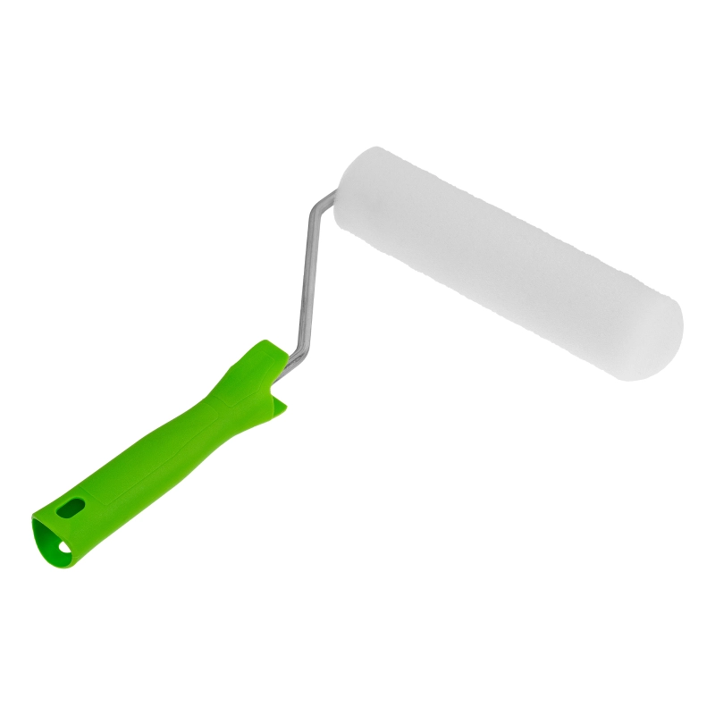 Валик "Поролон" с ручкой и 2 шубки 180 мм, D 42 мм D ручки 6 мм Сибртех (80452)