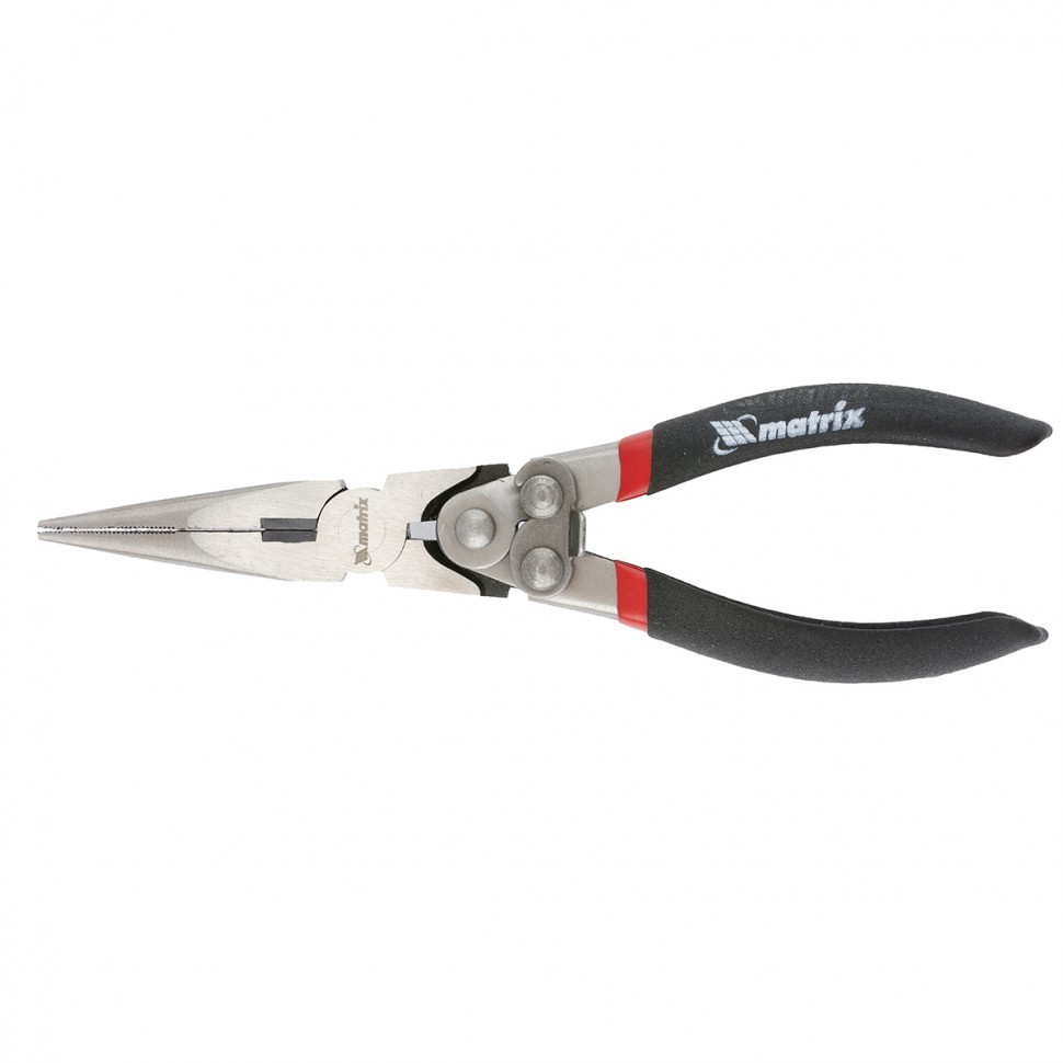 Длинногубцы прямые, Energies, 200 мм, двойной рычажный механизм Matrix (17128)