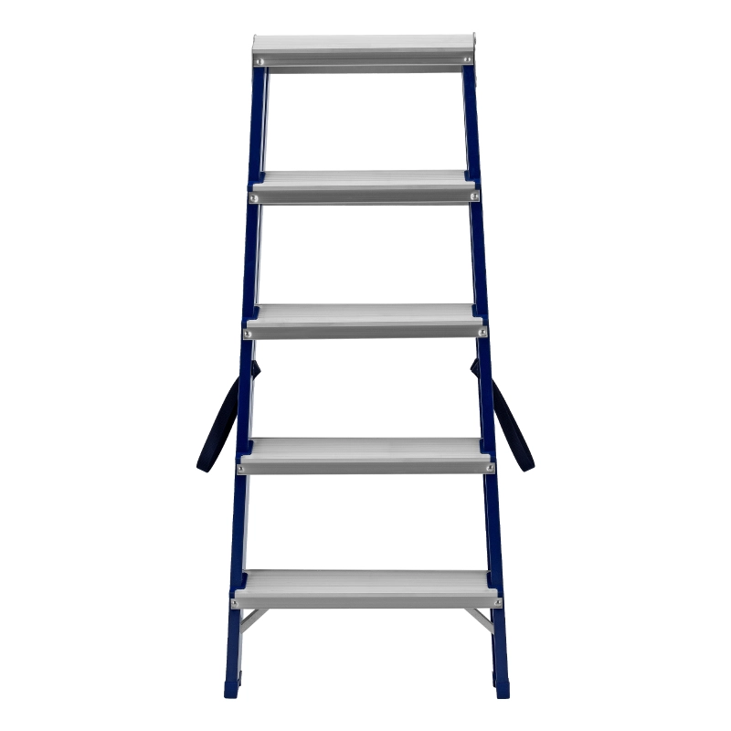 Стремянка двусторонняя 5 ступеней, стальная, Сибртех (97935)