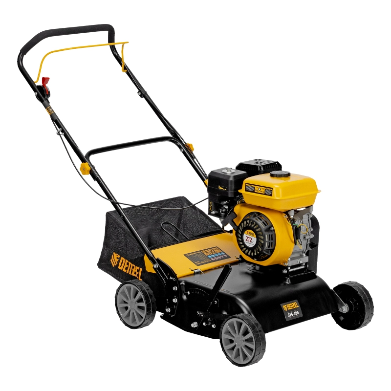 Скарификатор-аэратор бензиновый SAG-400, 212 см3, -15/+10 мм, 40 см Denzel (57802)