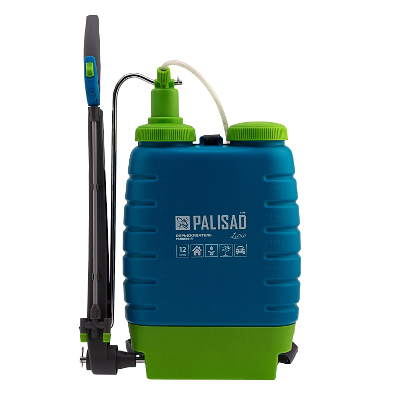 Опрыскиватель ранцевый, 12 л, с насосом, шлангом и разбрызгивателем Palisad Luxe (64781)