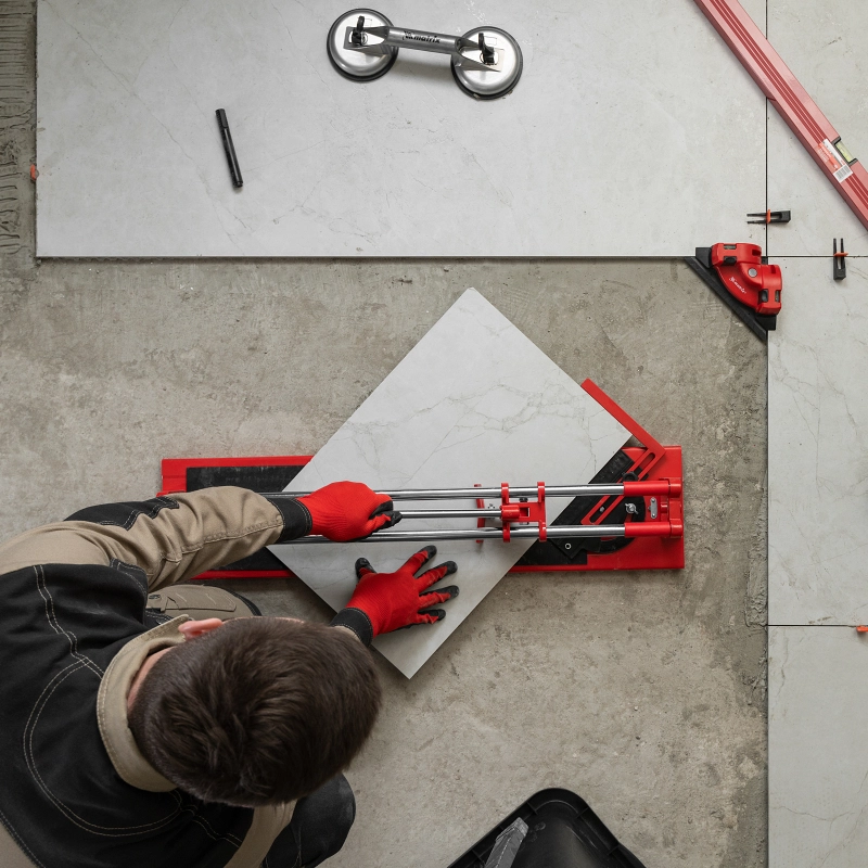 Плиткорез 600 х 16 мм, "Балеринка", поворотный металлический угольник MTX (87658)