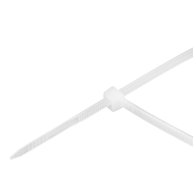 Хомуты, 370 x 3.6 мм, пластиковые, белые, 100 шт Сибртех (45533)