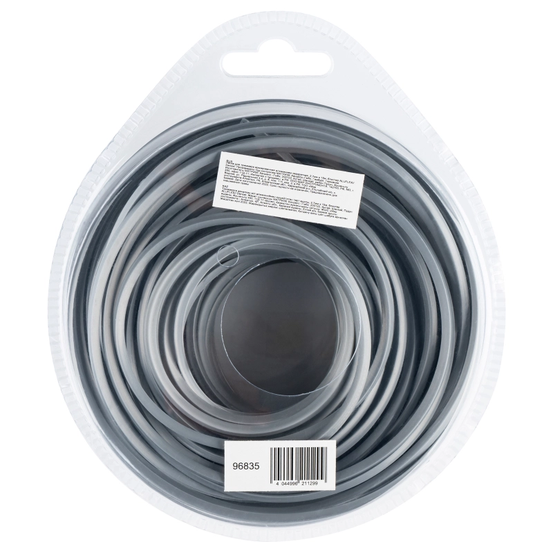 Леска для триммера армированная алюминием квадратная, 2,7мм х 15м, блистер ALUFLEX Denzel (96835)