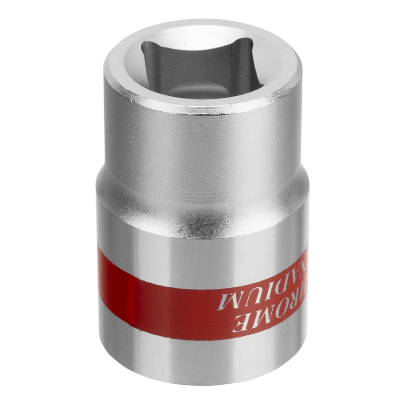 Головка торцевая, 19 мм, двенадцатигранная, CrV, под квадрат 1/2, хромированная Matrix (13691)