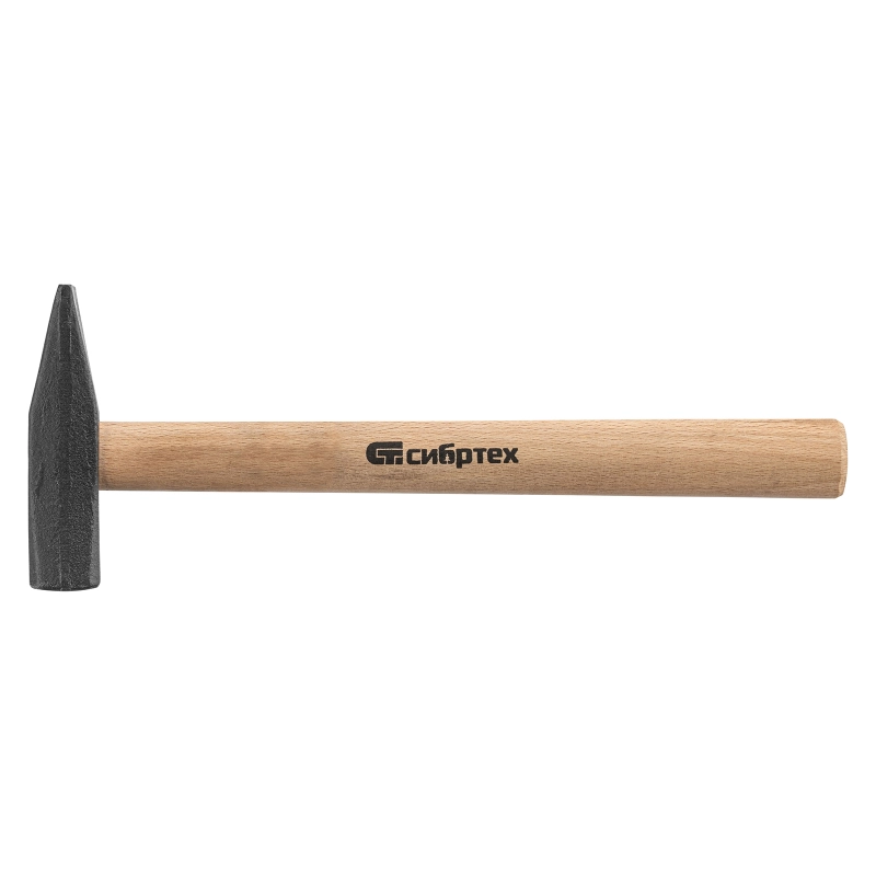 Молоток слесарный 500 г, квадратный боек, деревянная рукоятка Сибртех (10217)