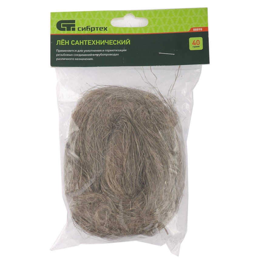 Лен сантехнический, 40 г Сибртех (88898)