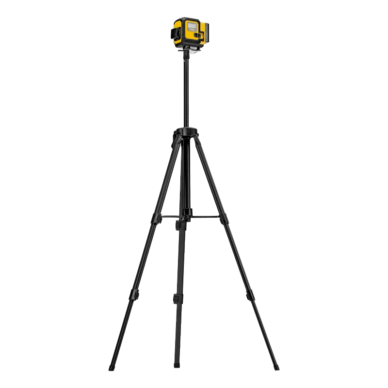 Лазерный уровень мультипризменный DLV-360-3T, 30 м, зеленый луч, Li-Ion 2,4 Aч, штатив  Denzel (350805)