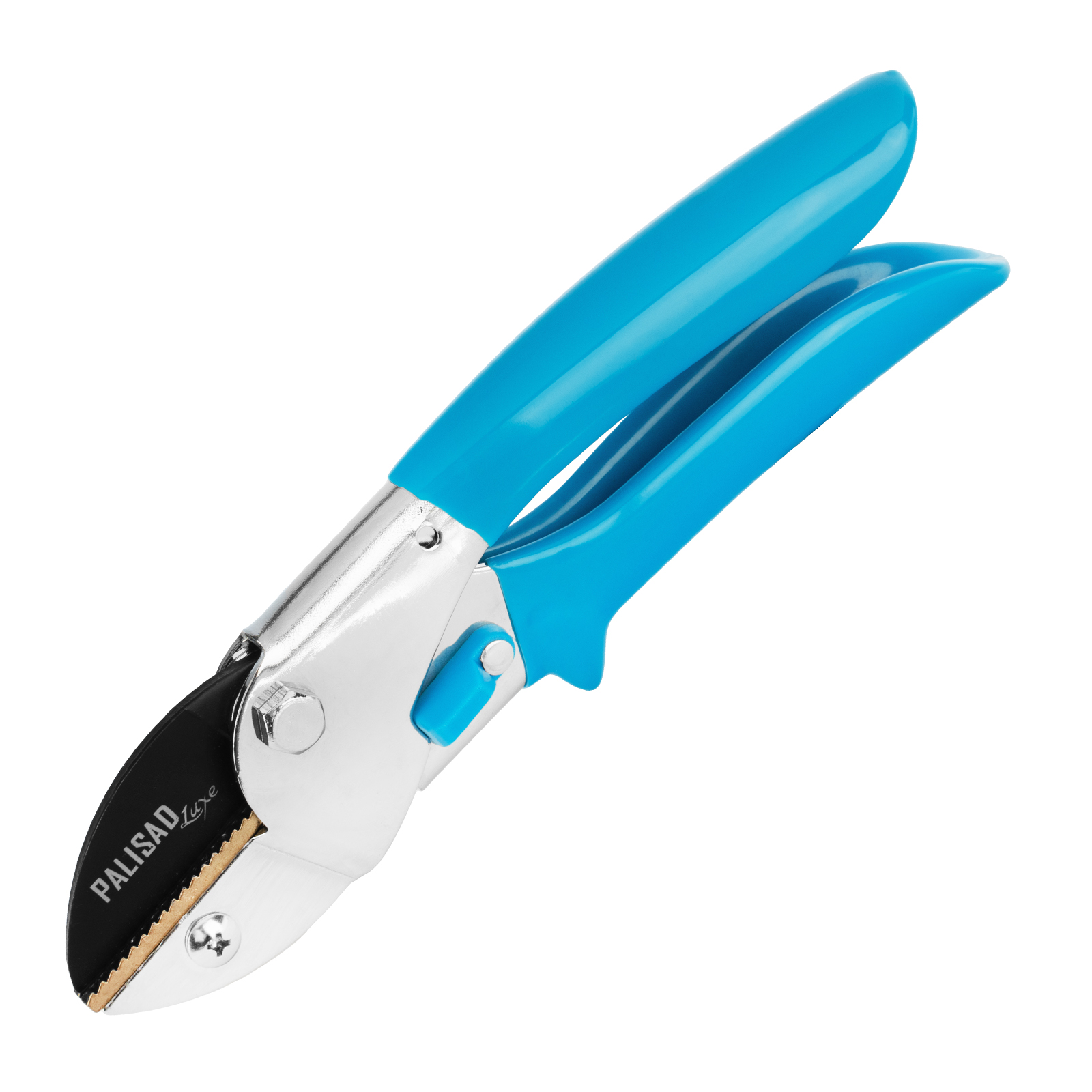 Секатор с наковальней, 205 мм, усиленный, рукоятки в ПВХ-оболочке, Luxe, Palisad (605245)