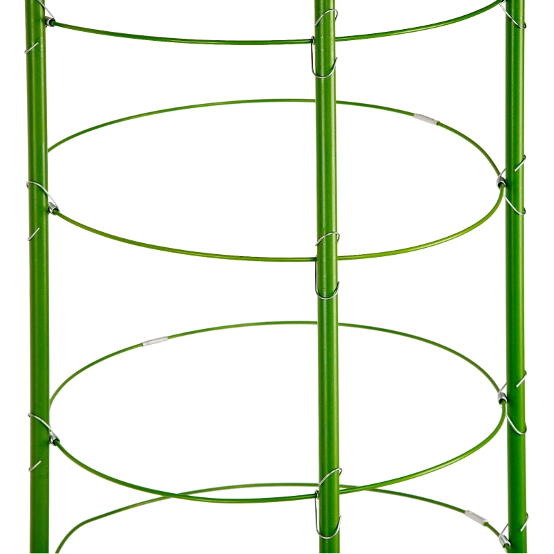 Поддержка для растений круглая H 150 см, металл в пластике, 5 колец Palisad (644045)