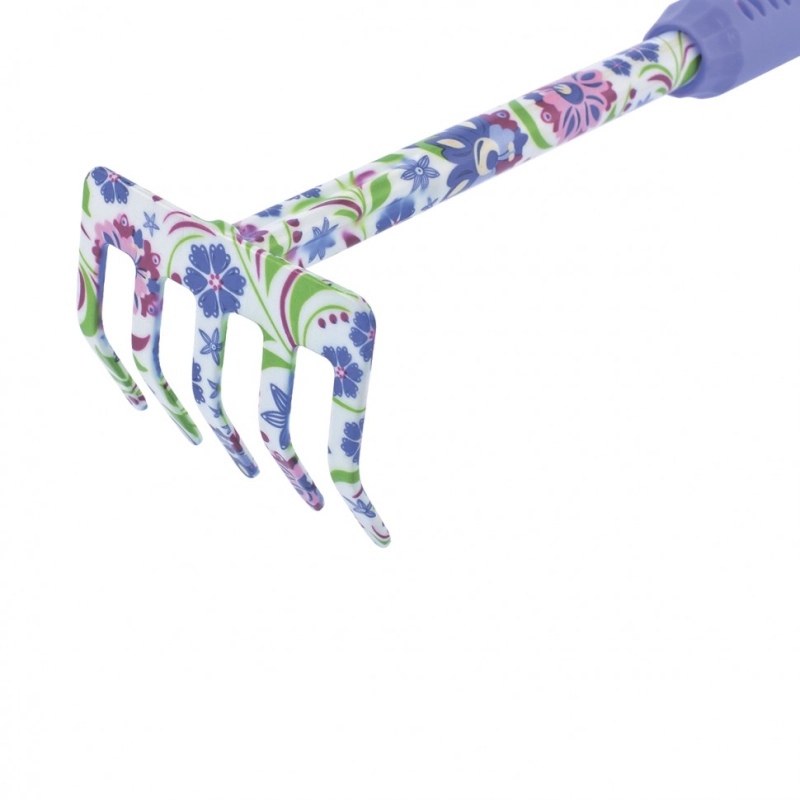 Грабли 5 - зубые, 85 х 440 мм, стальные, удлиненная рукоятка, Flower Mint, Palisad (62046)