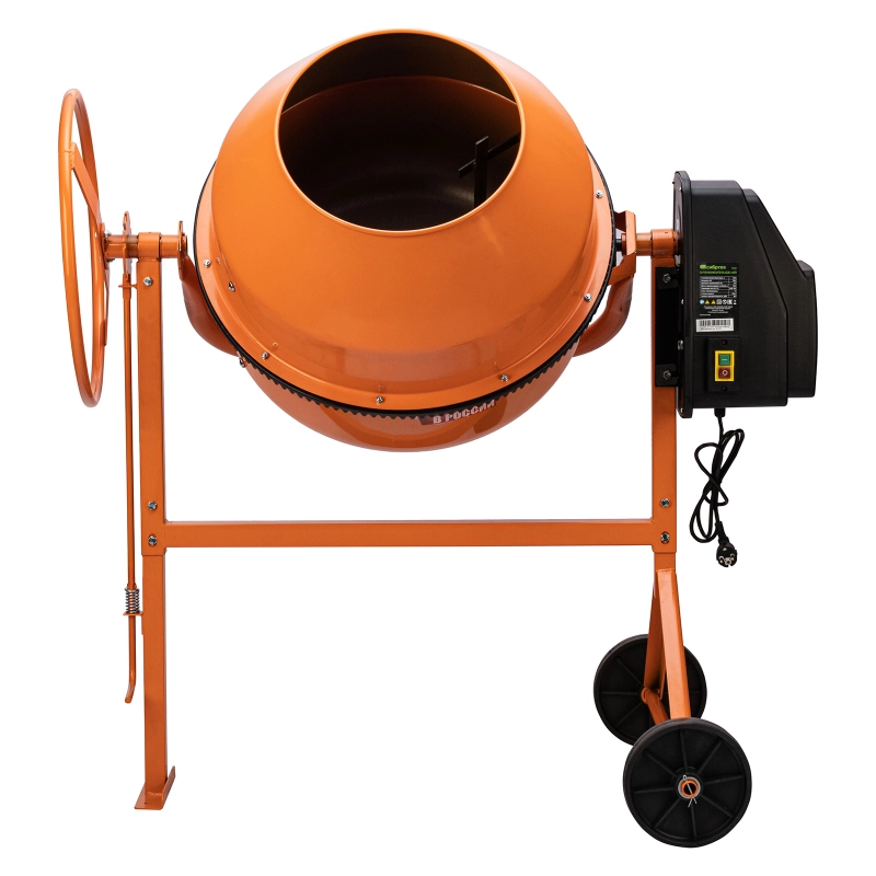 Бетоносмеситель БСЕ-140П, 140 л, 500 Вт, полиамидный венец Сибртех (95507)