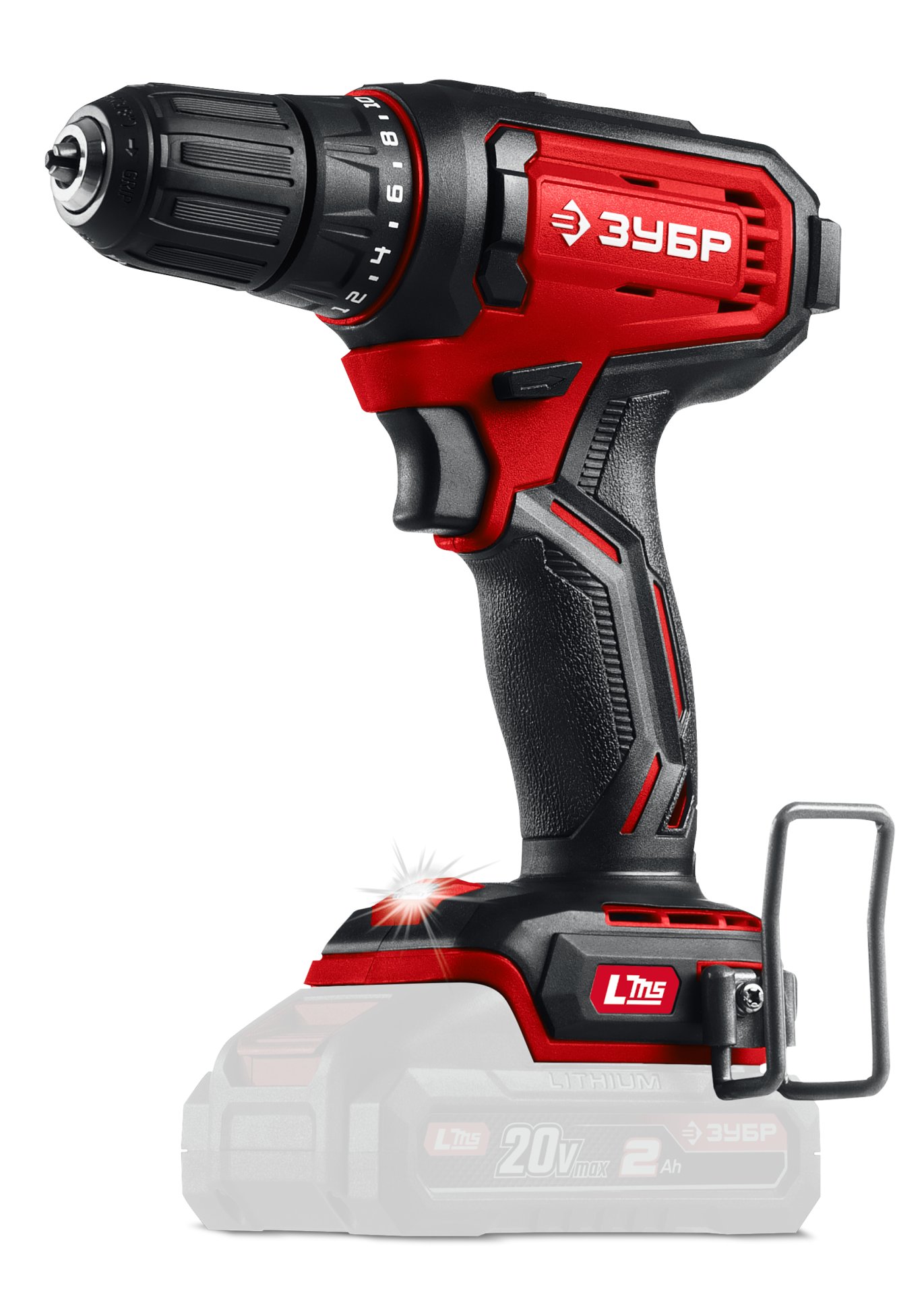 ЗУБР 20 В, 40 Н·м, без АКБ (LMS), дрель-шуруповерт (ДШ-40)