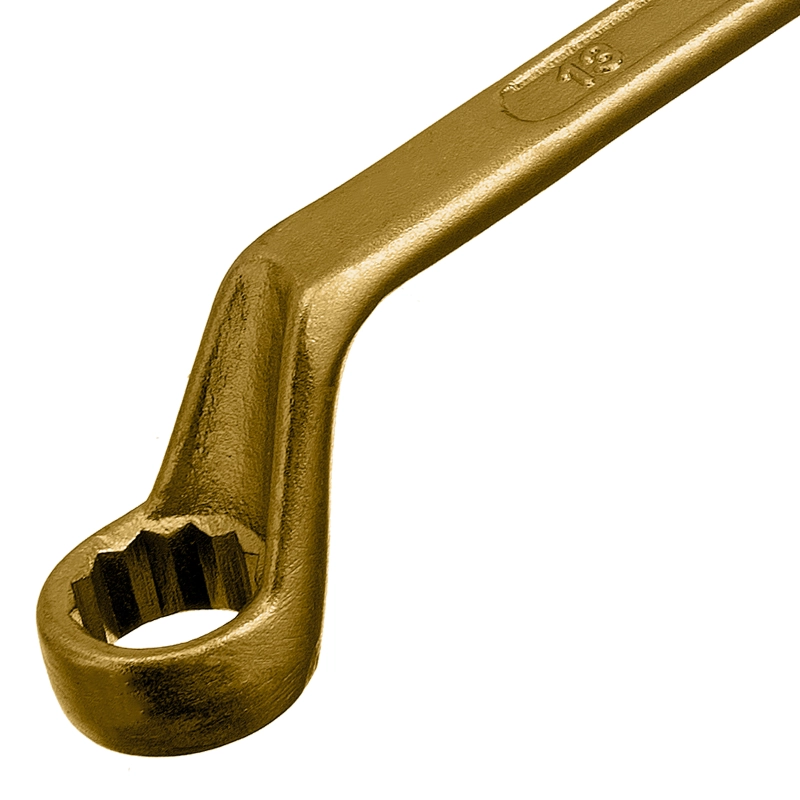 Ключ накидной, 12 х 13 мм, желтый цинк Сибртех (14620)