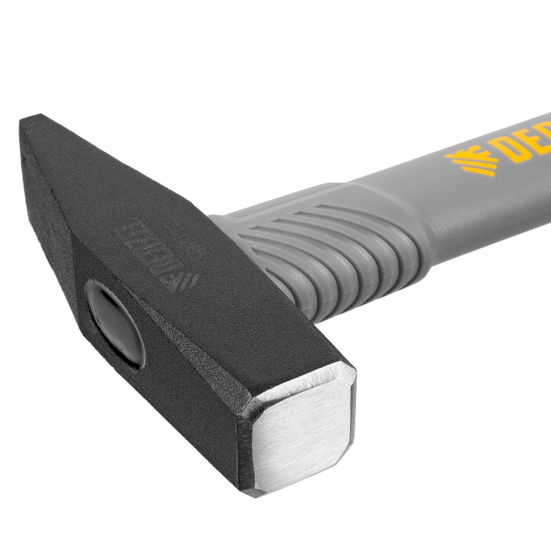 Молоток слесарный, 500 г, кованый, фибергласовая рукоятка c TPR покрытием Denzel (10485)