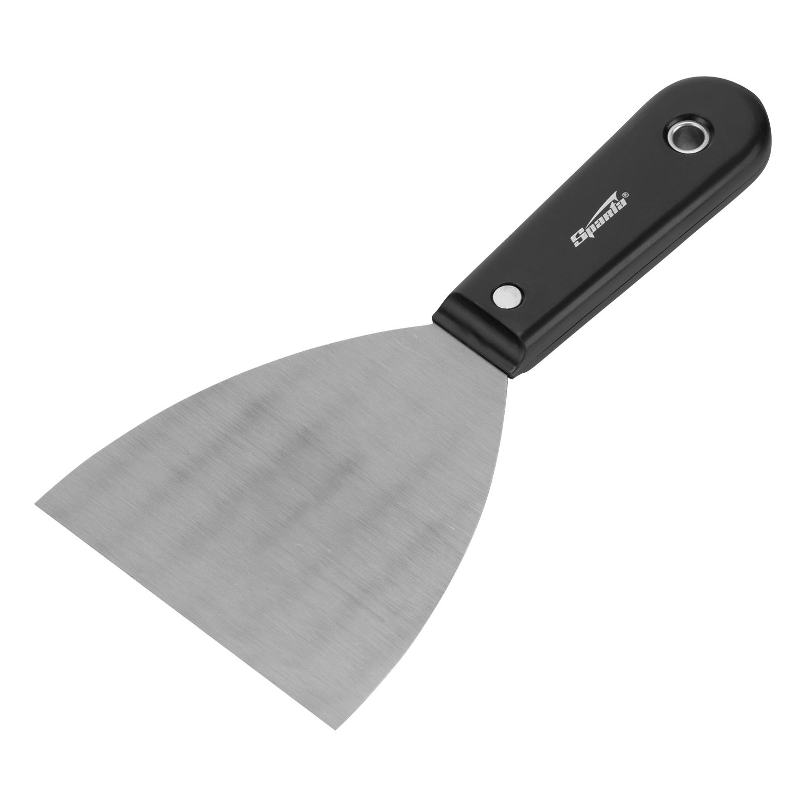 Шпательная лопатка стальная, 100 мм, полированная, пластмассовая ручка Sparta (852425)